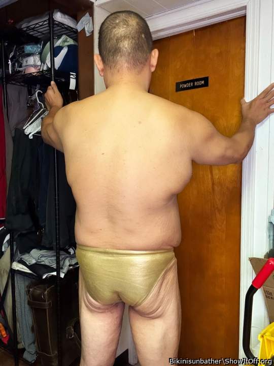 Gold speedo. Do you like?