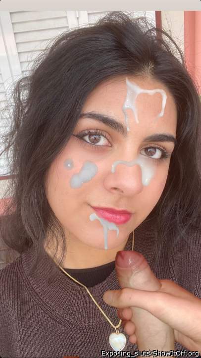 Laila Yasmine covered with cum