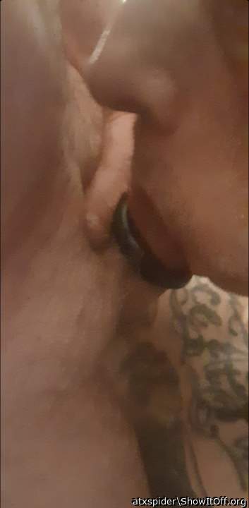 Both balls and cock in my mouth