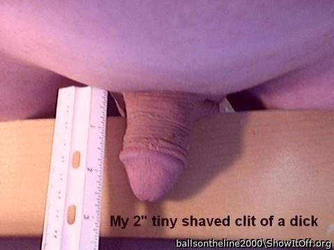 I love it when guys measure and prove how tiny their dicks a