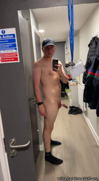 Cheeky strip at work