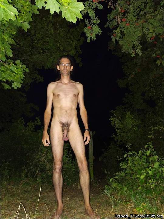 Naked outside