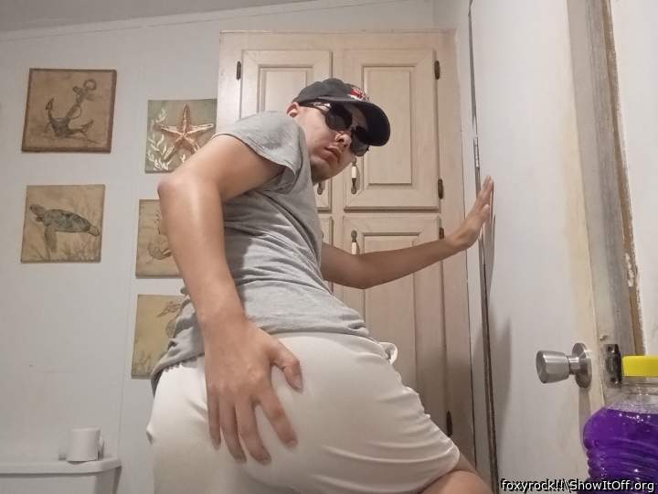My gorgeous butt in white shorts