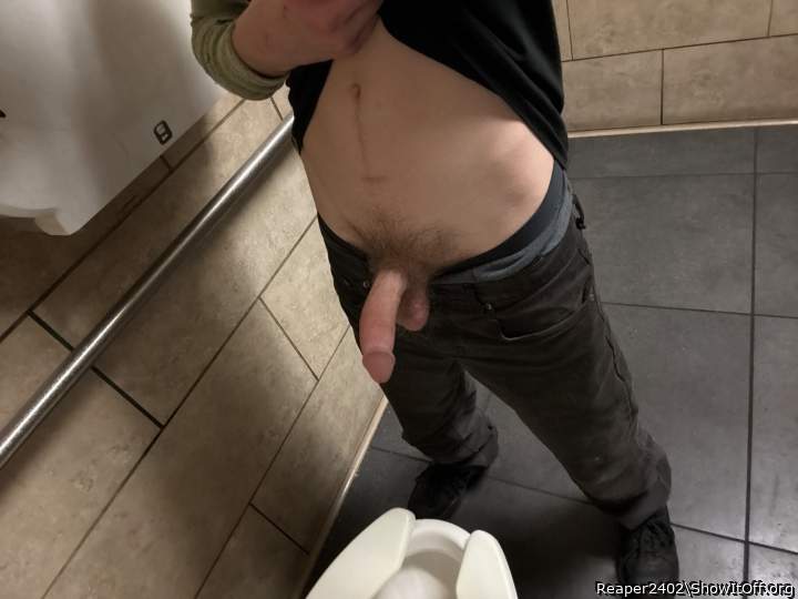 So horny in the work bathroom
