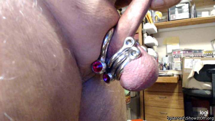 Ringed cock  and balls
