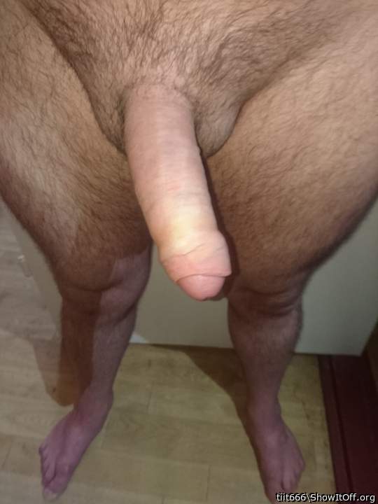 Nice uncut cock.