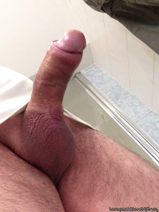 Beautiful hard cock...standing tall and proud!!  