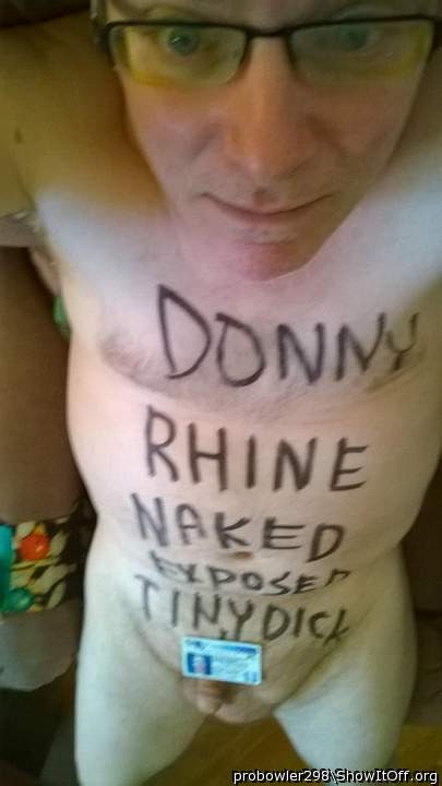 donny naked and exposed