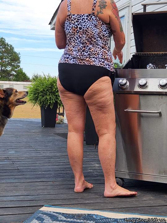 Wife's ass in bathing suit