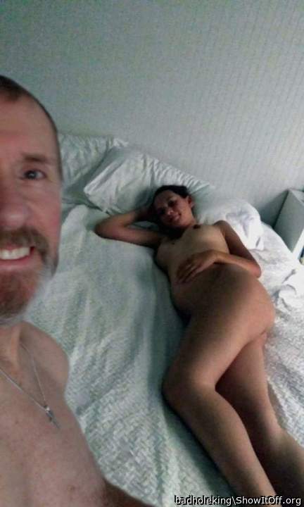 Pregnant and horny .