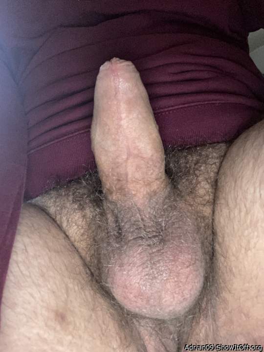 My cock is begging me to touch it
