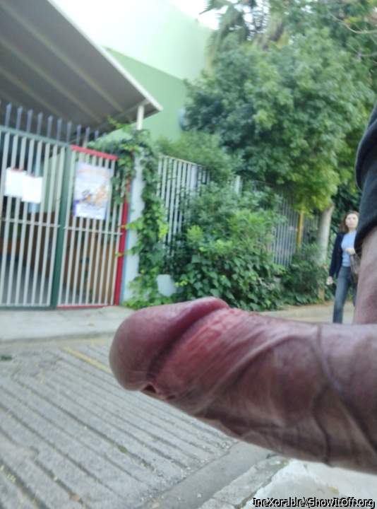 Public masturbation in front of strange woman !