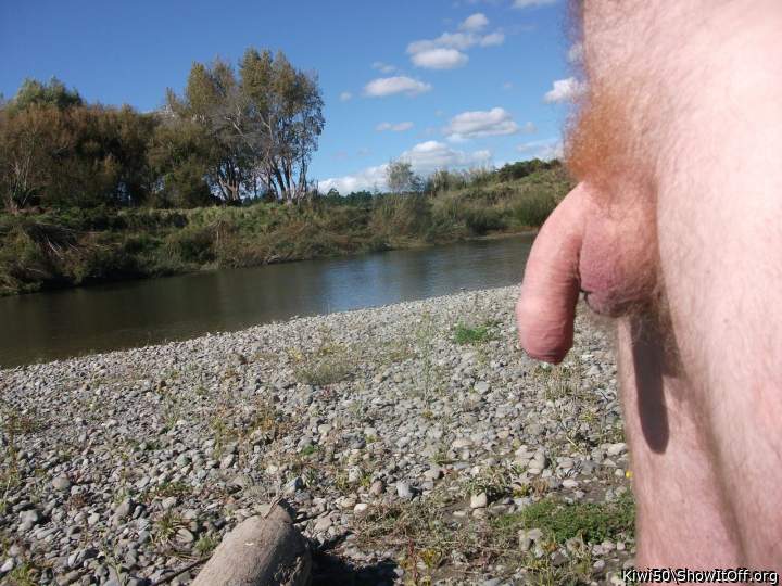 Down by the river side.