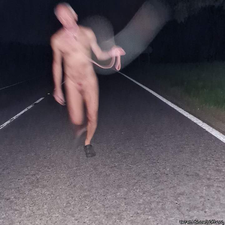 Running on the A30 at 8 o'clock at night