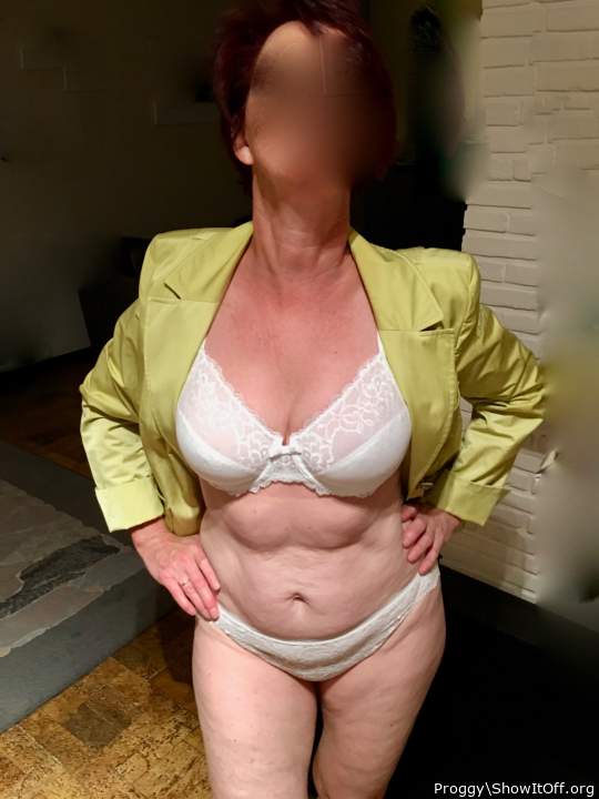 my mature horny wife does a striptease for you