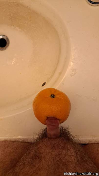 Me fucking an orange