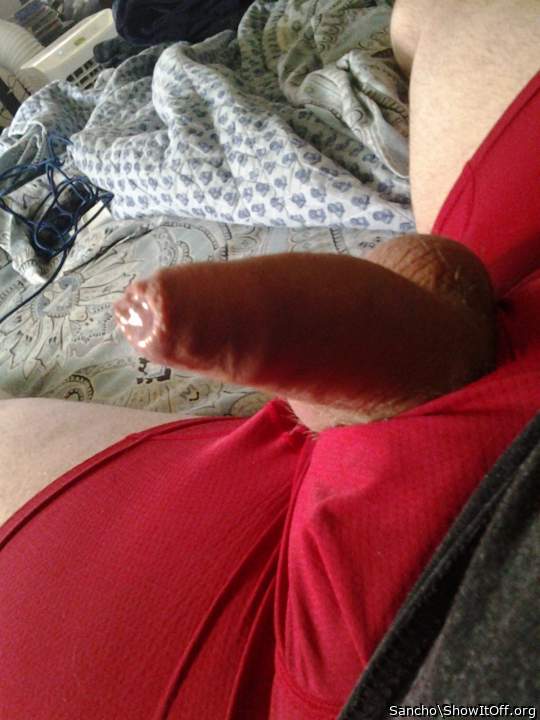 PreCum, uncircumcised, on the edge