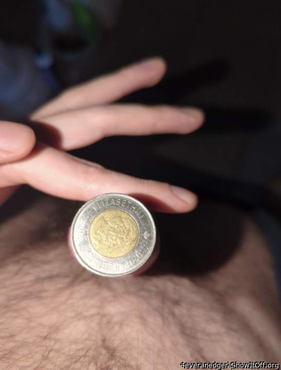 The girth of a Canadian toonie