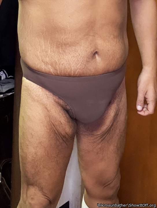 Brown speedo bulge