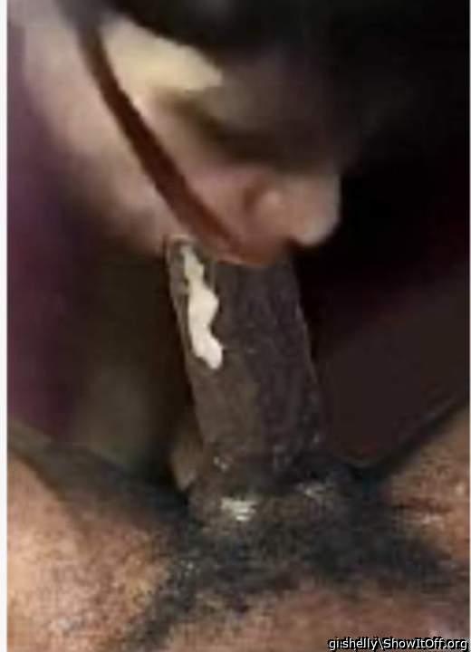 Big black cock. Bj