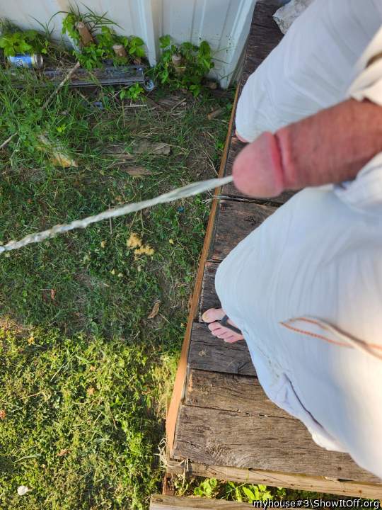 Gotta Love a good Pee outside