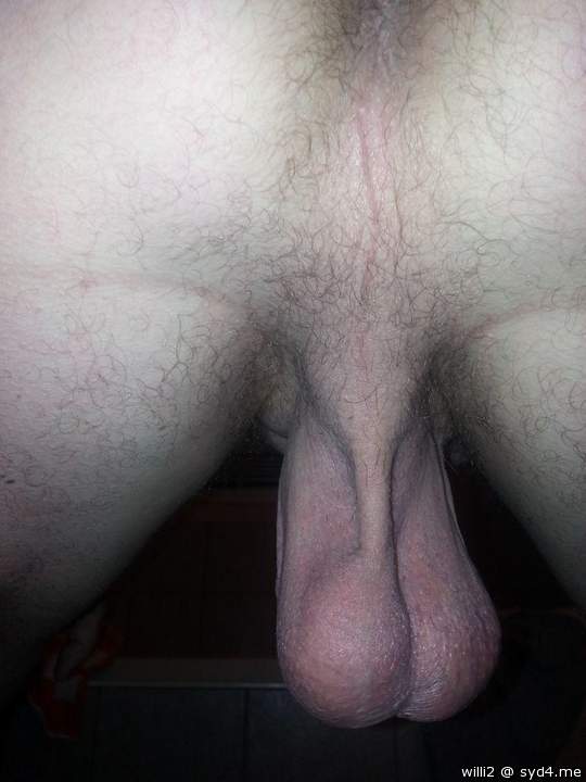 I'm slapping my big throbbing cock on your hanging balls rig