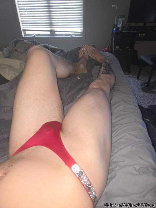 Another view of the Victoria secret thong