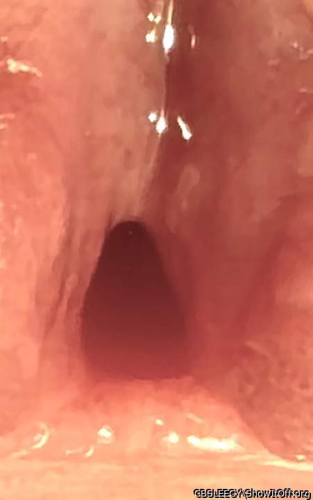 Shape of my actual gaping cumhole when lips are spread