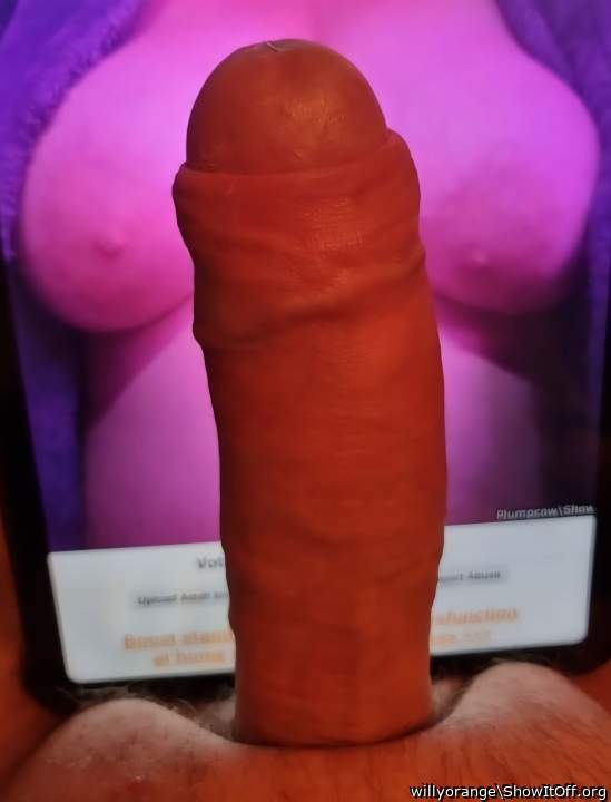 Plumpcow really wanted to see my cock between her sexy tits