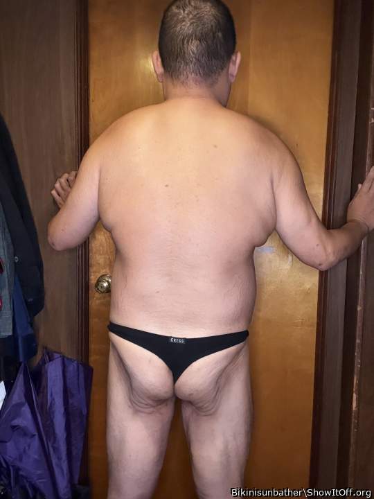 black thong. suck me