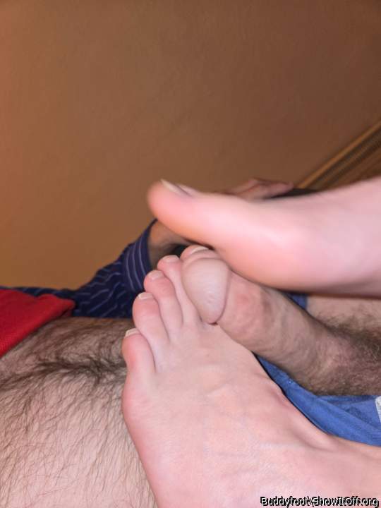 My ex giving me his toes