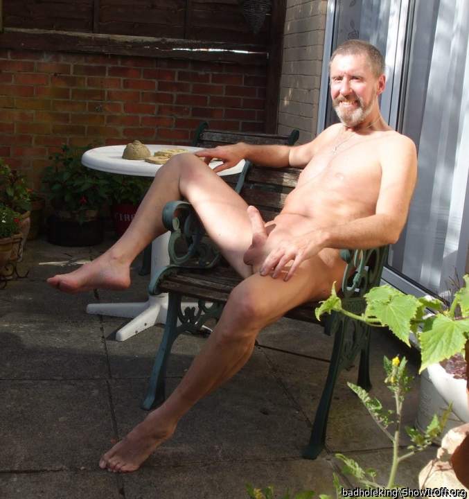 Enjoying the sunshine .