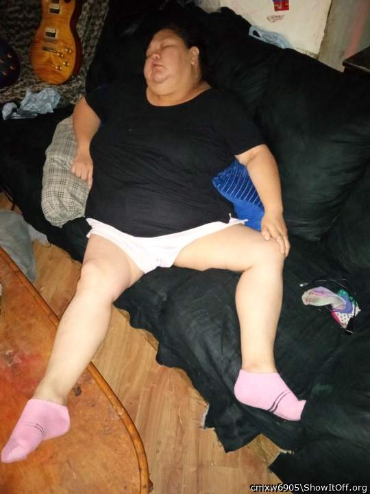 my sexy drunk BBW wife passed out so undressed her and fucked her