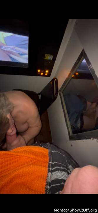 Video booth with window