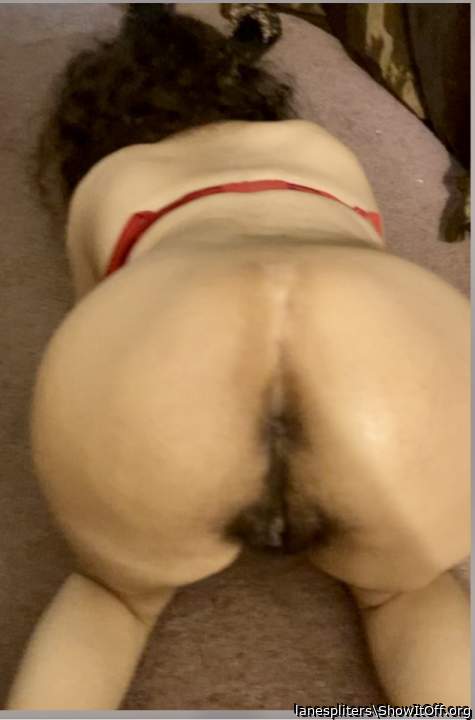 my ASSHOLE is ready for doggy on the floor