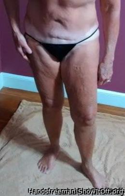 Dressed to let in the meter reader.