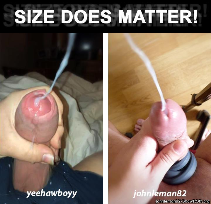 size does matter