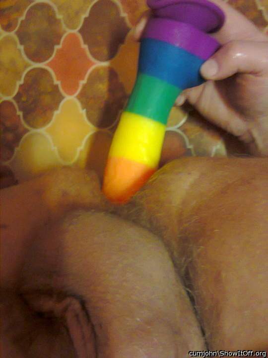 Pride dildo in ass 3