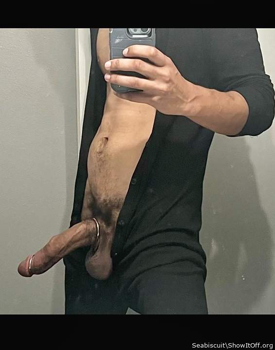 I'd drop to my knees to worship this big cock   