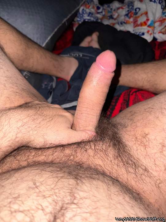 It's so big. Needs two hands and my mouth.    