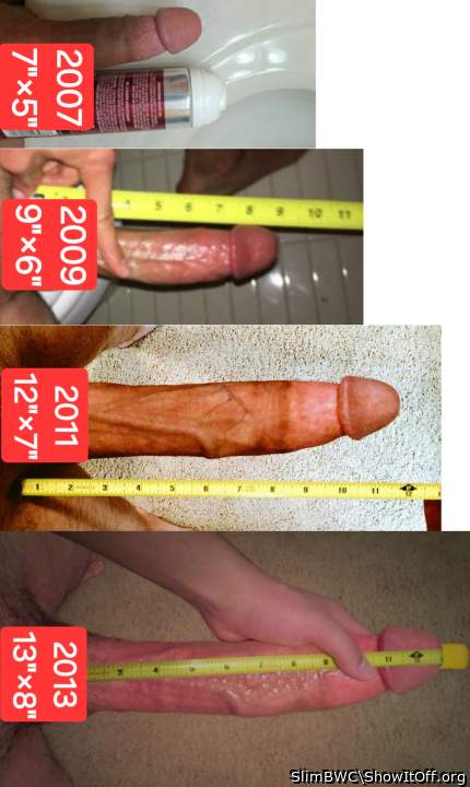 Growth progress as I got older