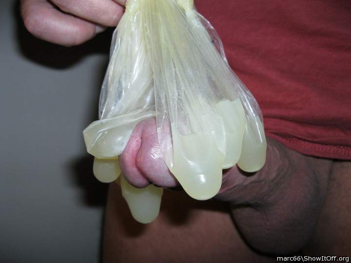 A total of eight great condom fillings from a good chat friend - sent by post!