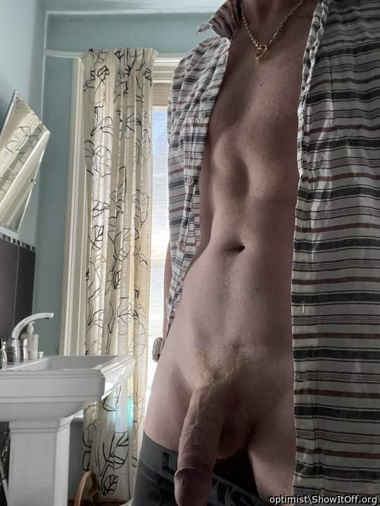 Sexy pic with your chest and cock out
