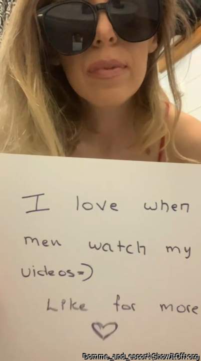 And men love your videos.