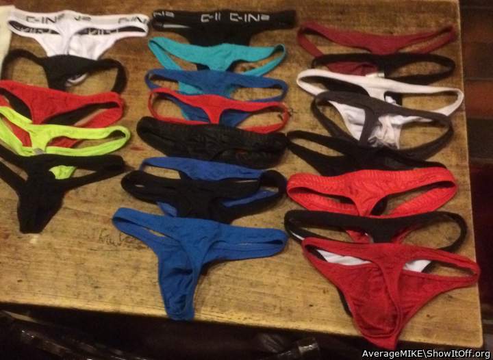 My thong collection.