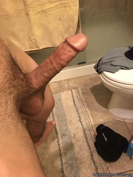 Before shower boner