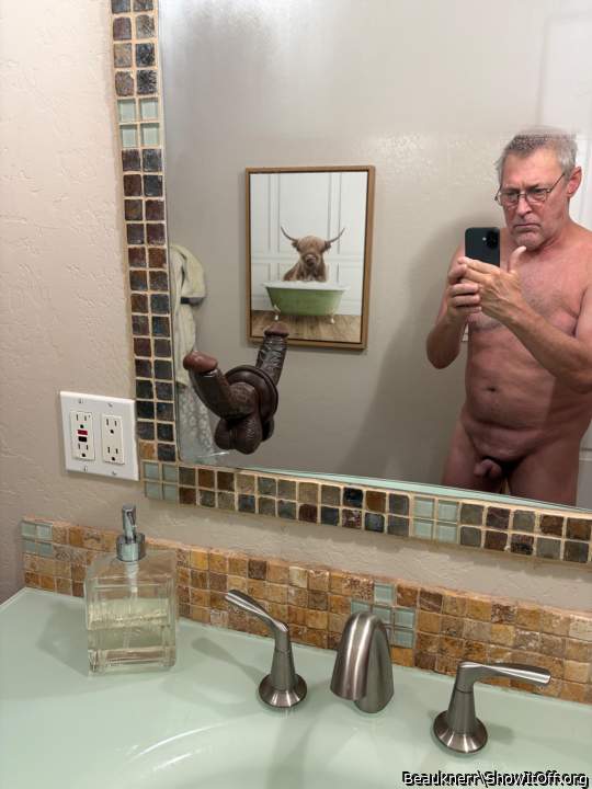 Me and Dildo on mirror