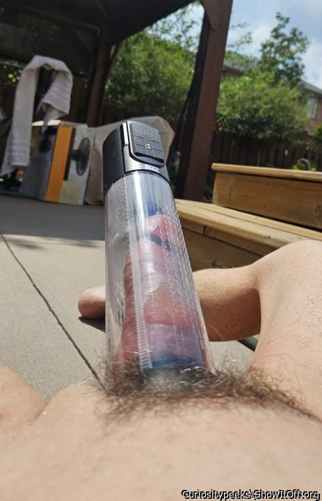 Pumping in the nice warm sun is so much fun. 