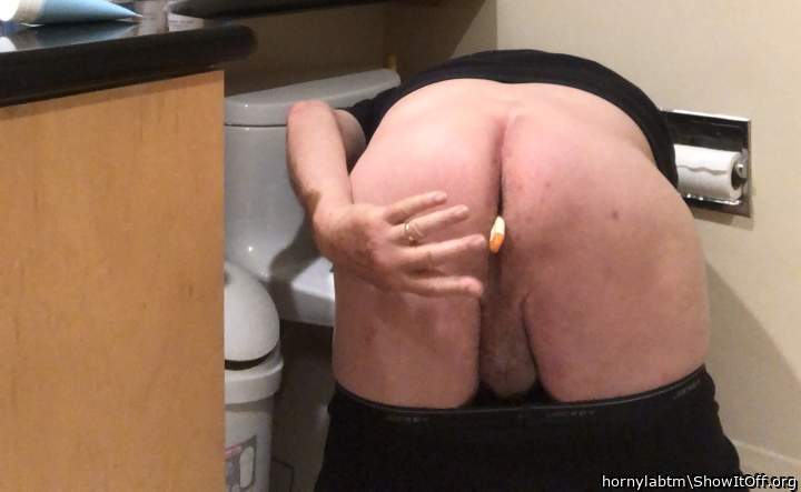 pants down for rectal temperature