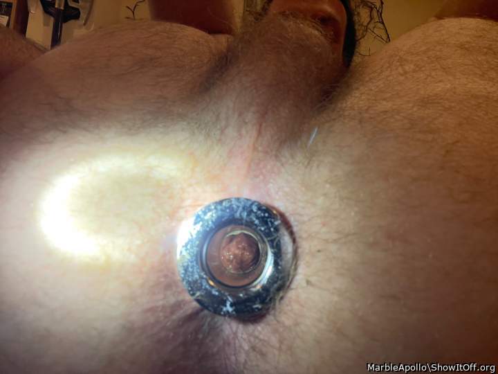 Inside my ass with my hollow plug